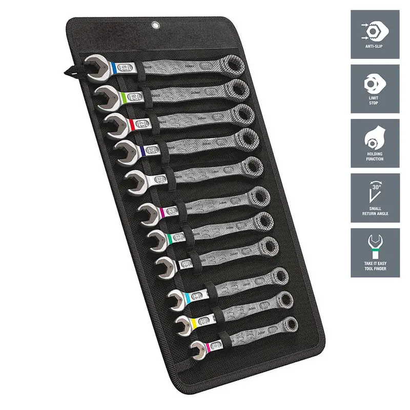 Wera Joker Metric Ratcheting Wrench Set – 11-Piece Precision Fit System 1