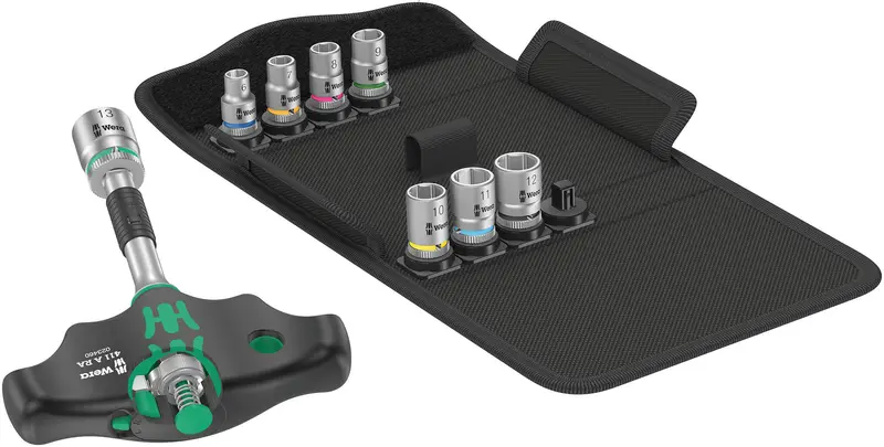 Wera Kraftform Kompakt 400 Ra Metric Tool Set – 9-Piece Slim, Ergonomic Hand Tool Kit 1