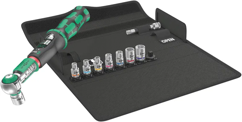 Wera Safe-Torque A1 Impact Driver Set – 1/4" Square Drive, 10-Piece Torque-Controlled Kit 1