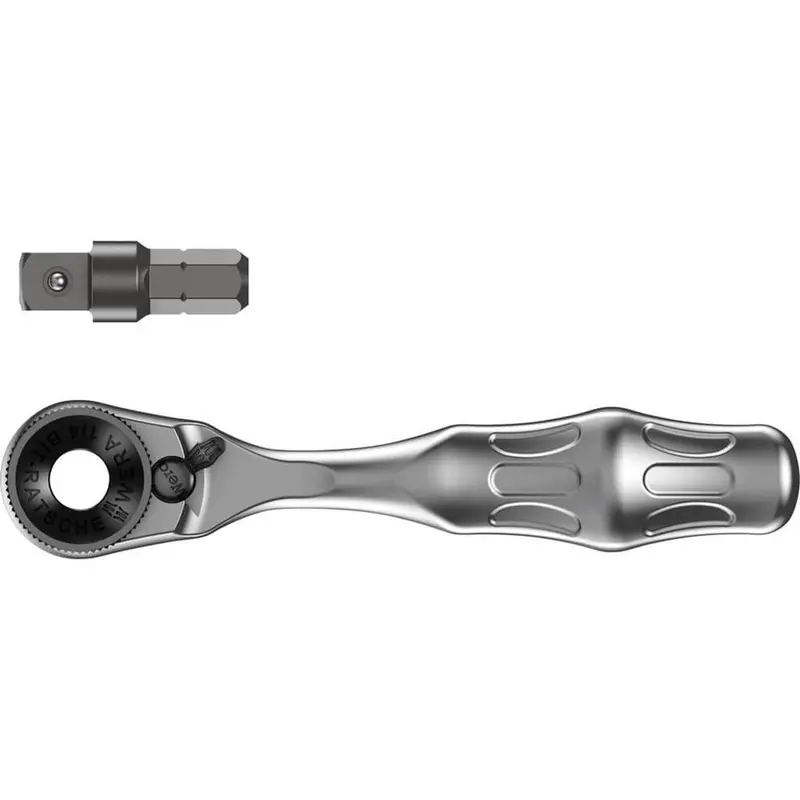 Wera Zyklop Mini 1/4" Sb Bit Ratchet – Compact Switch-Level Drive Tool 1