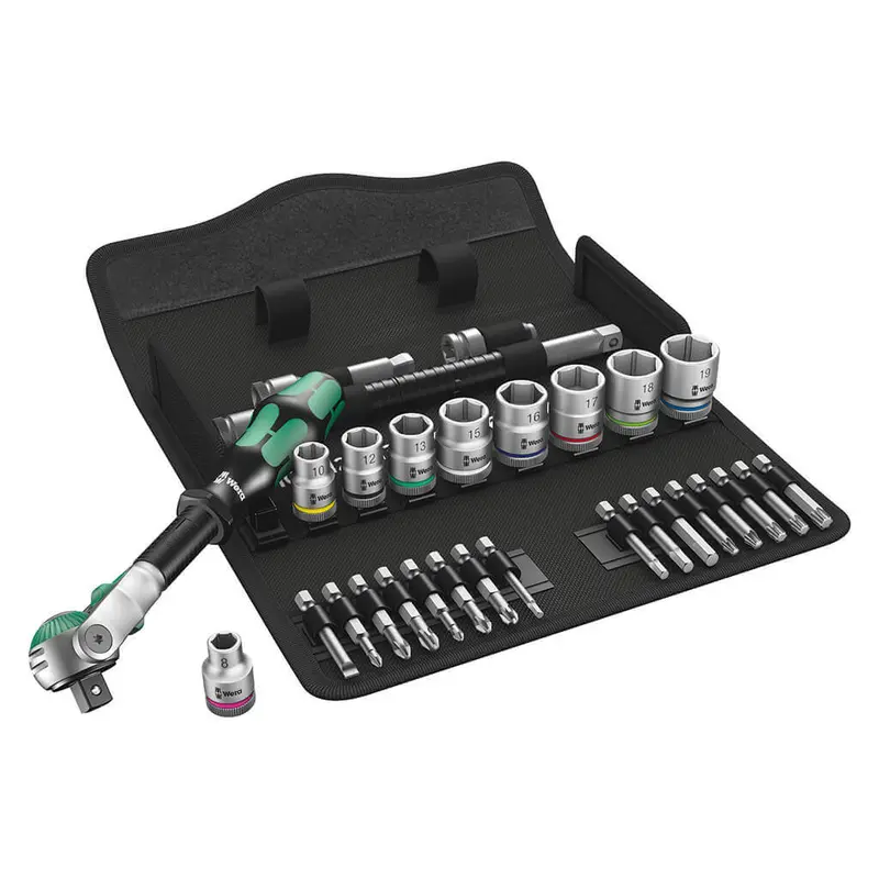 Wera Zyklop Speed Ratchet Set – 29-Piece Metric 3/8" Drive Kit 1