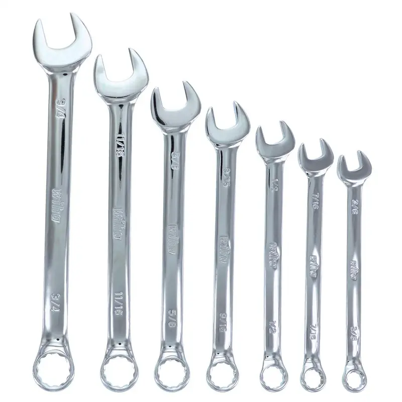 Wiha 30493 Sae Combination Wrench Set – 7-Piece Professional Grade 1