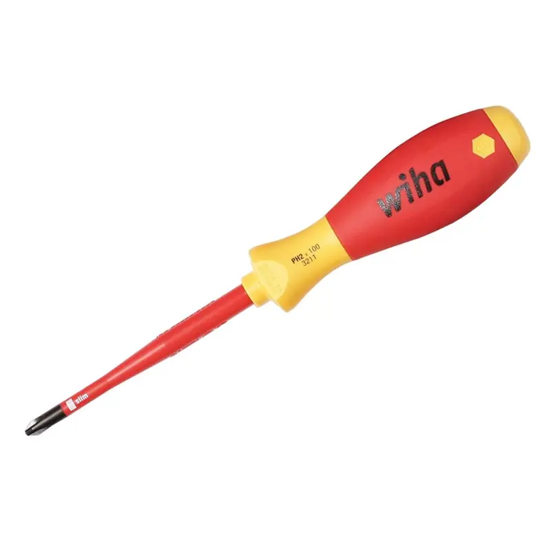 Wiha 32146 Slimline #2 Phillips Screwdriver – 100 Mm Insulated Handle 1