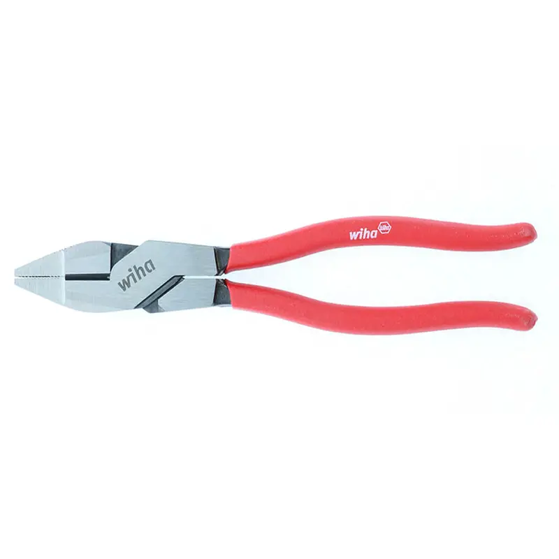 Wiha High-Leverage Lineman’S Pliers – 9.5" Red Ergonomic Handle, Non-Slip Grip 1