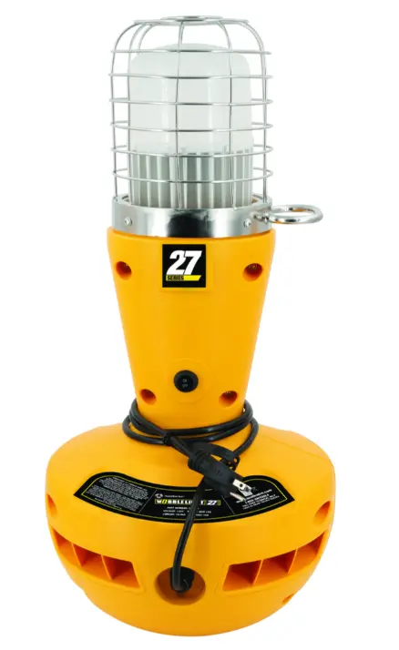 Wobblelight 27 Anti-Tip Jobsite Light – 10,000 Lumens, 360° Rotation, Stable Base 1