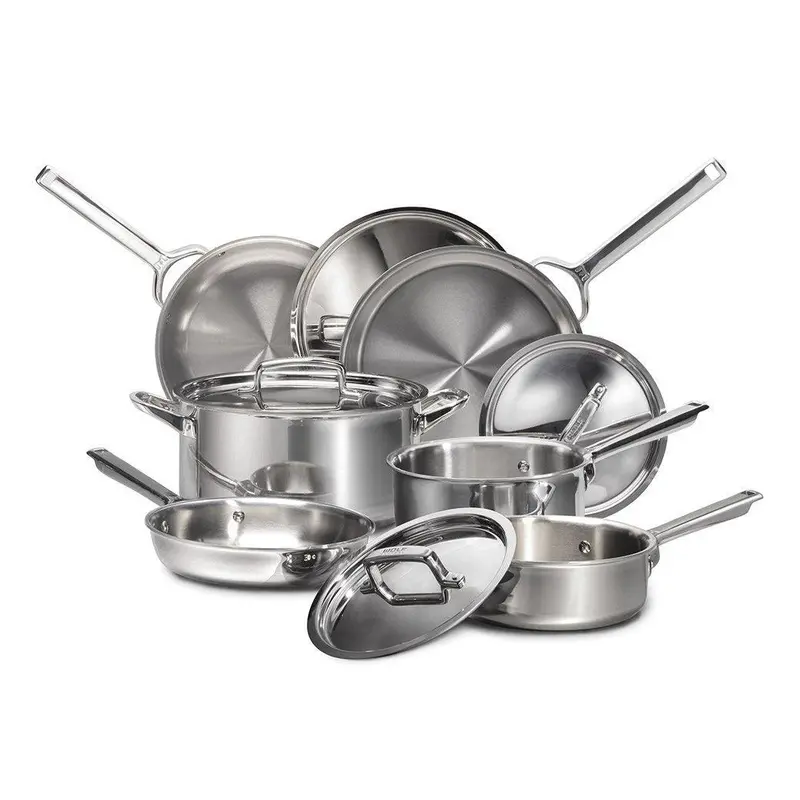 Wolf Gourmet 10-Piece Cookware Set – Tri-Ply Stainless Steel Collection 1