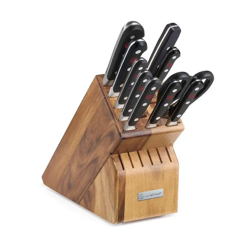 Wusthof Classic 11-Piece Acacia Wood Knife Block Set 1