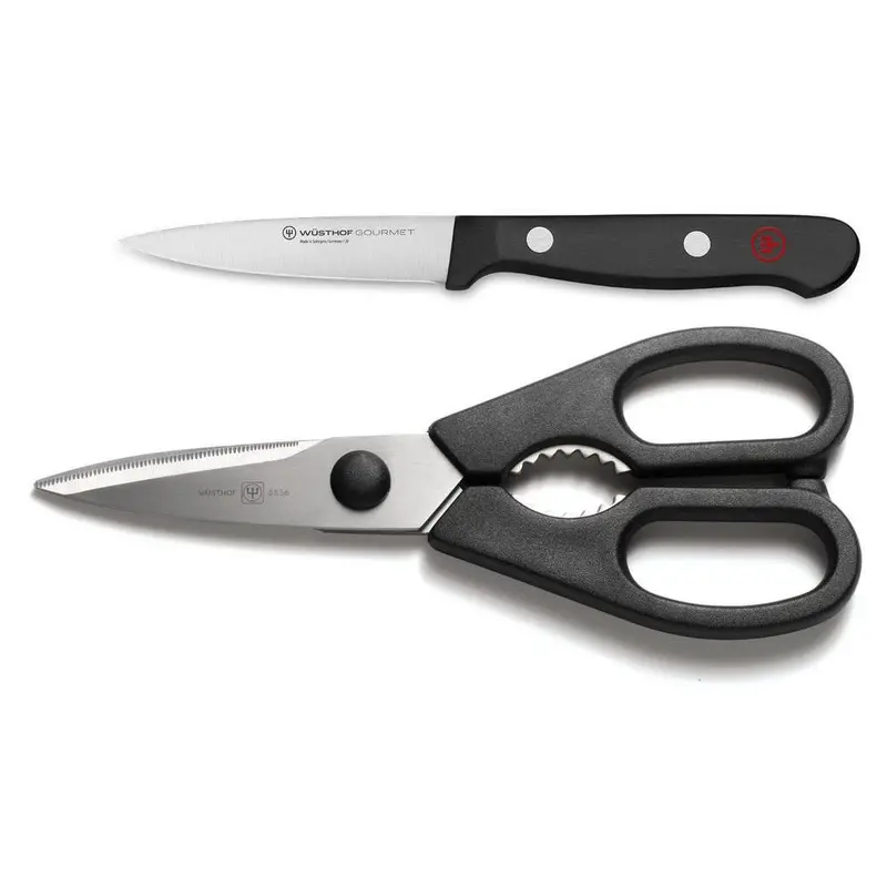 Wusthof Gourmet 2-Piece Paring Knife And Kitchen Shears Combo 1