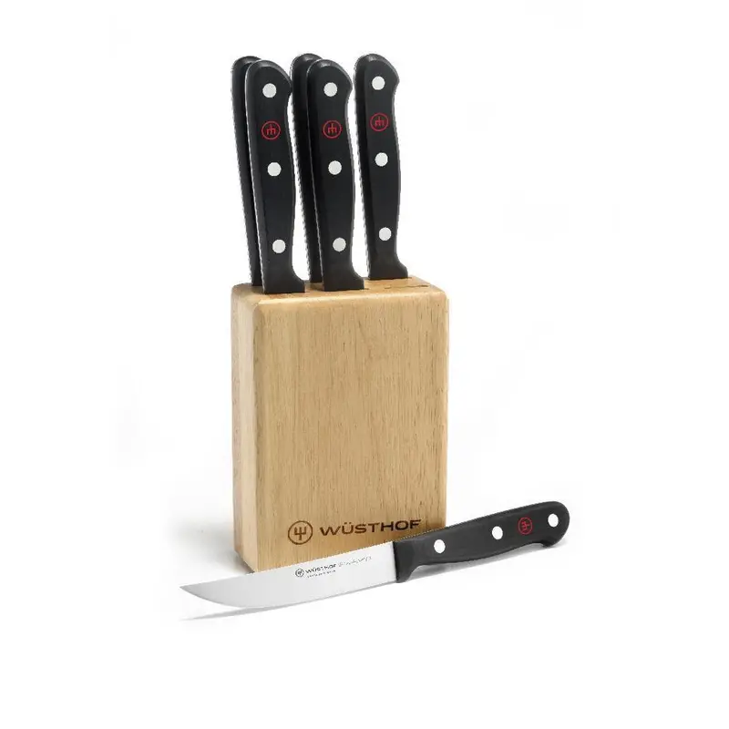 Wusthof Gourmet 7-Piece Steak Knife Block Set 1