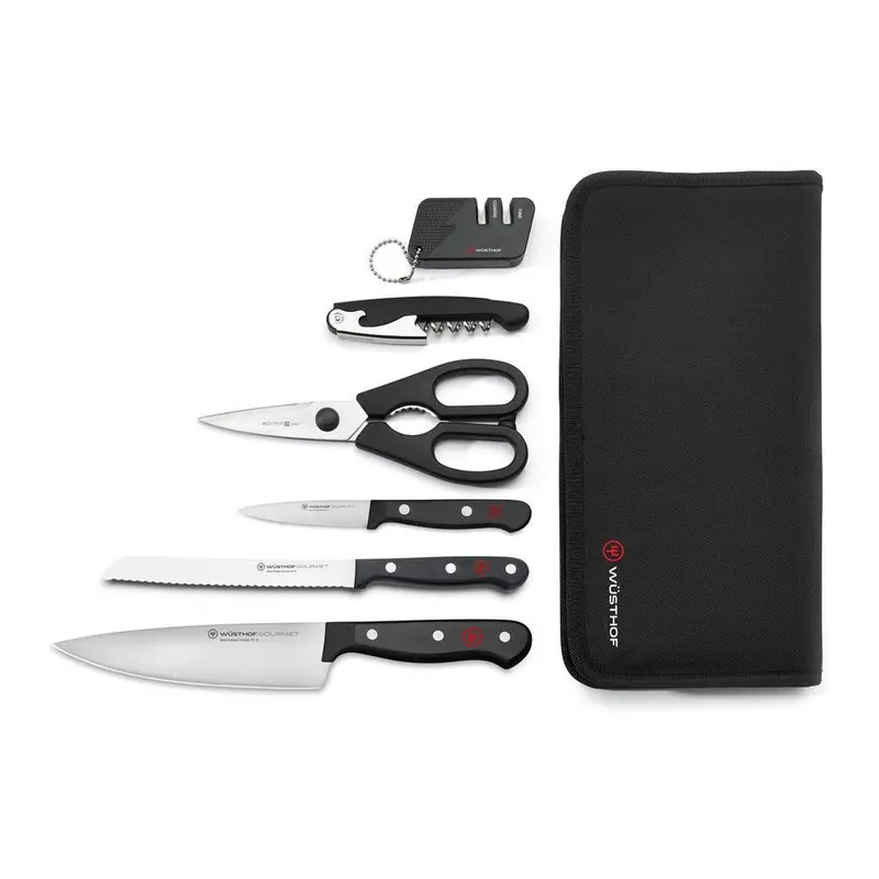 Wusthof Gourmet 7-Piece Travel-Friendly Knife Set 1