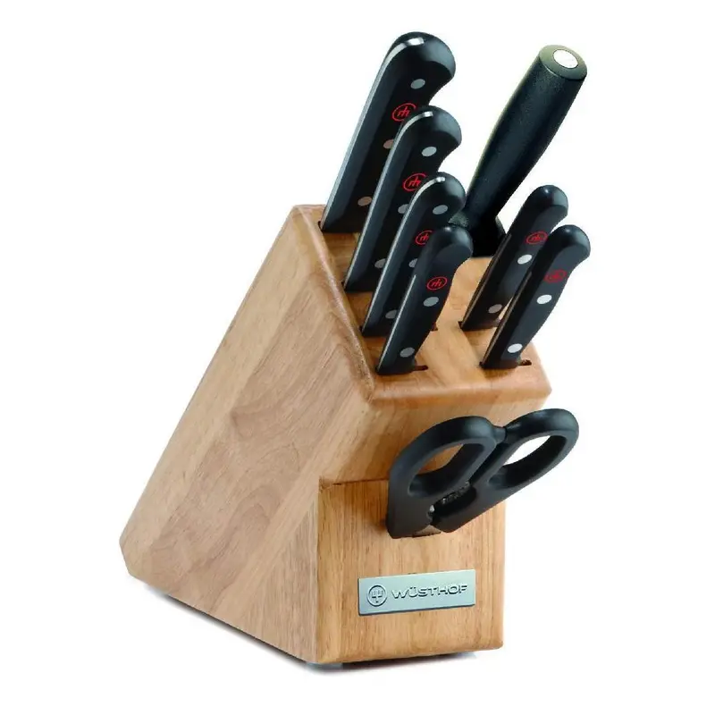 Wusthof Gourmet 9-Piece All-Purpose Knife Block Set 1