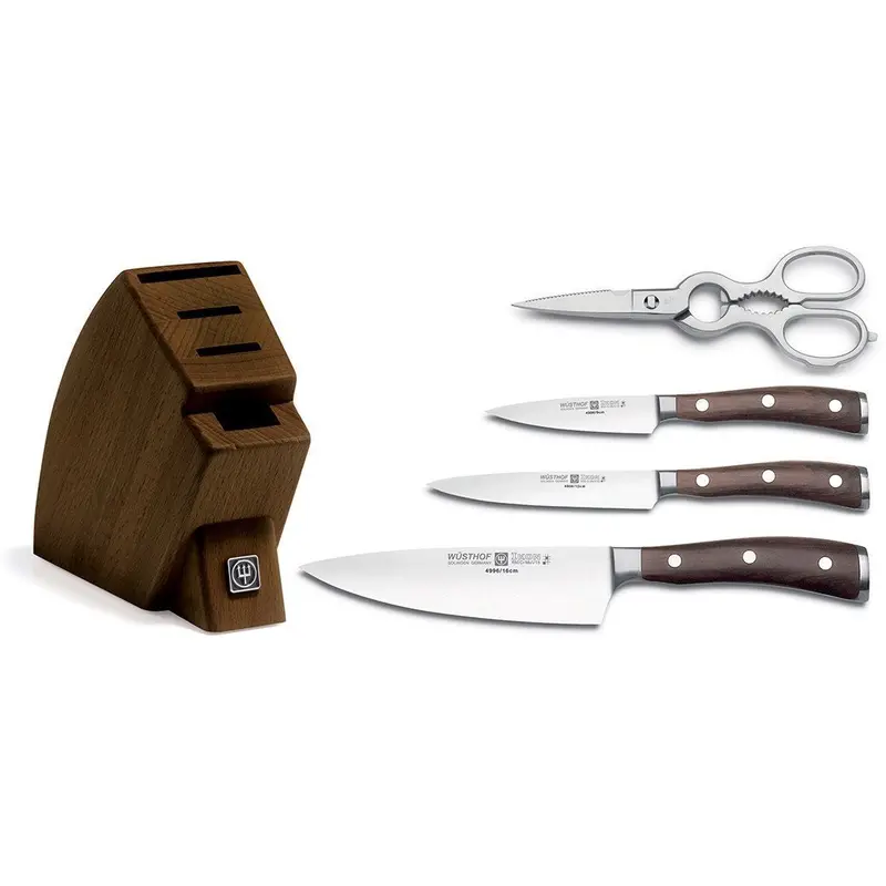 Wusthof Ikon Blackwood 5-Piece Studio Knife Block 1